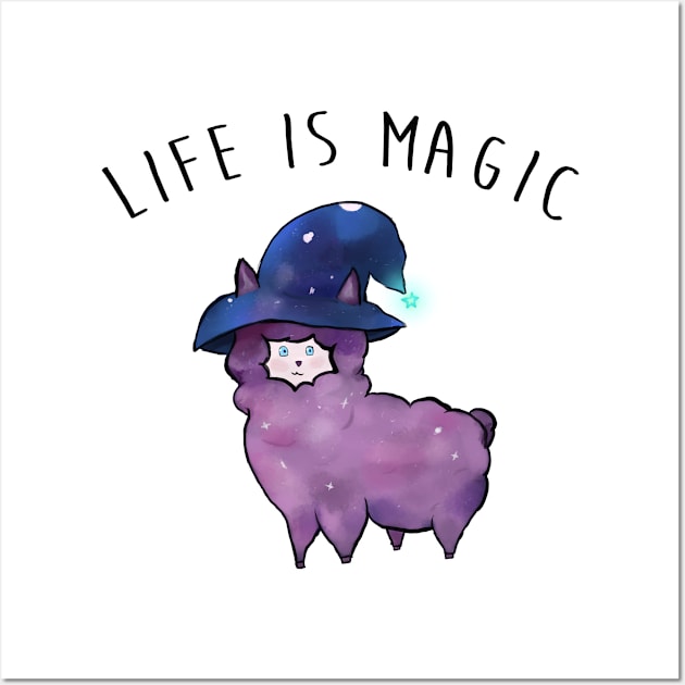 Magic Alpaca Wall Art by LouNoita